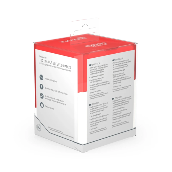 Boulder Synergy Deck Case 100+ Red White