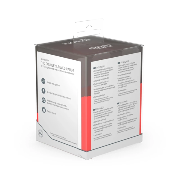 Boulder Synergy Deck Case 100+ Red Black