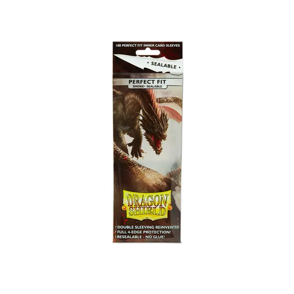 Dragon Shield Sleeves: Perfect Fit Sealable - Smoke