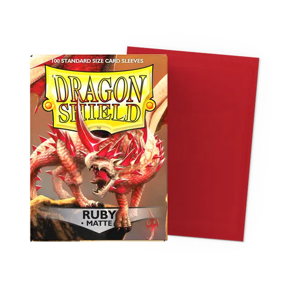 Dragon Shield Sleeves: Standard Matte - Ruby