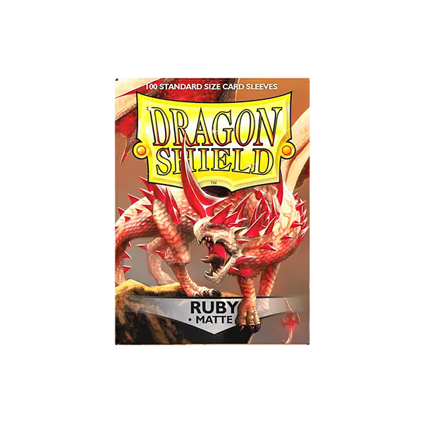 Dragon Shield Sleeves: Standard Matte - Ruby