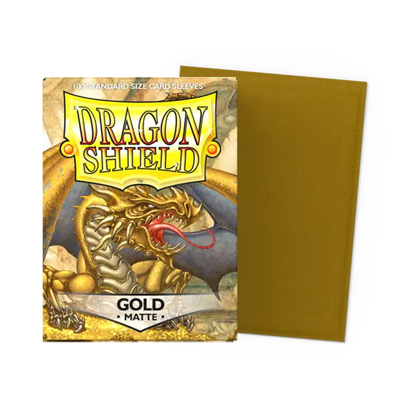 Dragon Shield Sleeves: Standard Matte - Gold