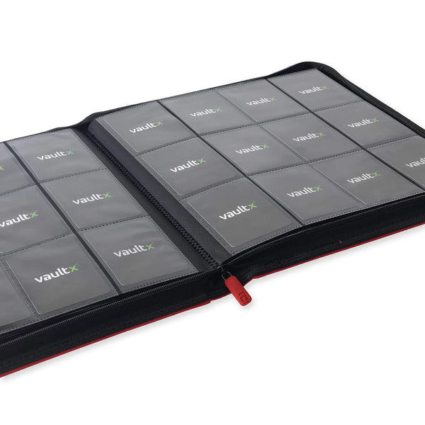 Zip Binder 12-Pocket Exo-Tec Fire Red