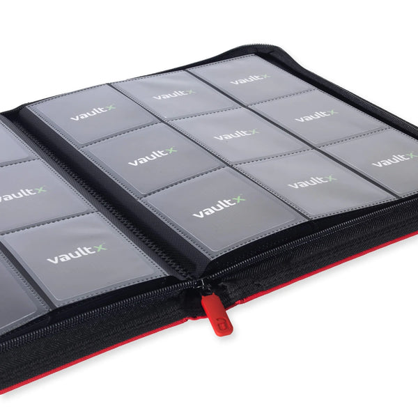 Zip Binder 9-Pocket Exo-Tec Fire Red