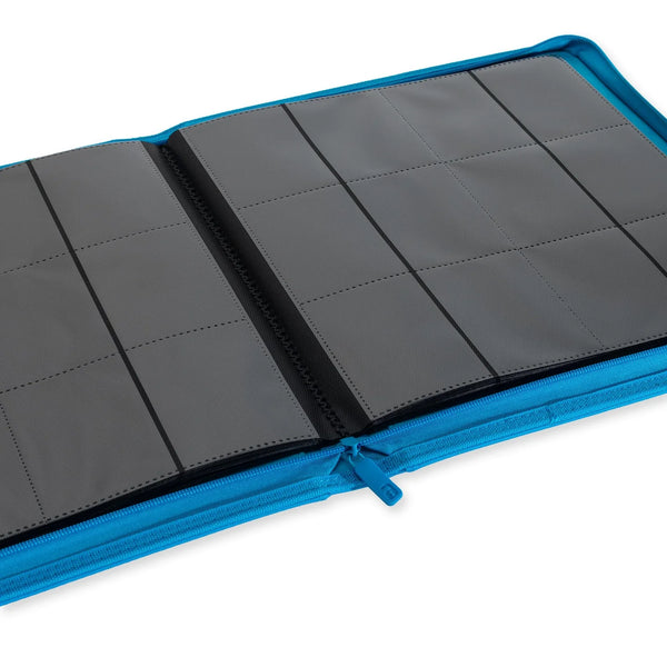 Zip Binder 12-Pocket Exo-Tec Neon Blue