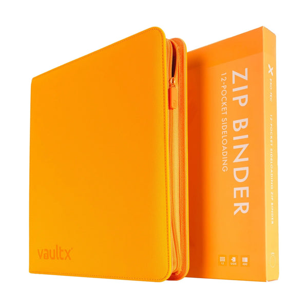 Zip Binder 12-Pocket Exo-Tec Neon Orange