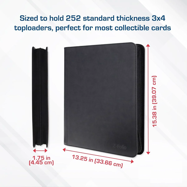 BCW Z-Folio Toploader Binder 9 Pocket - Black