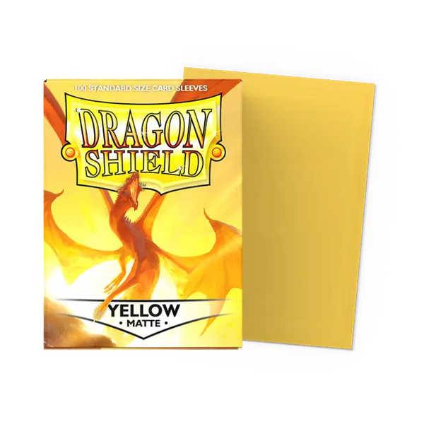 Dragon Shield Sleeves: Standard Matte - Yellow