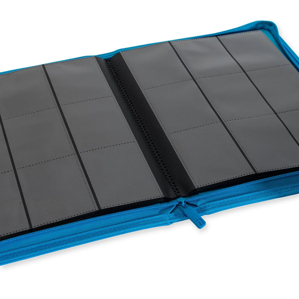 Zip Binder 9-Pocket Exo-Tec Neon Blue